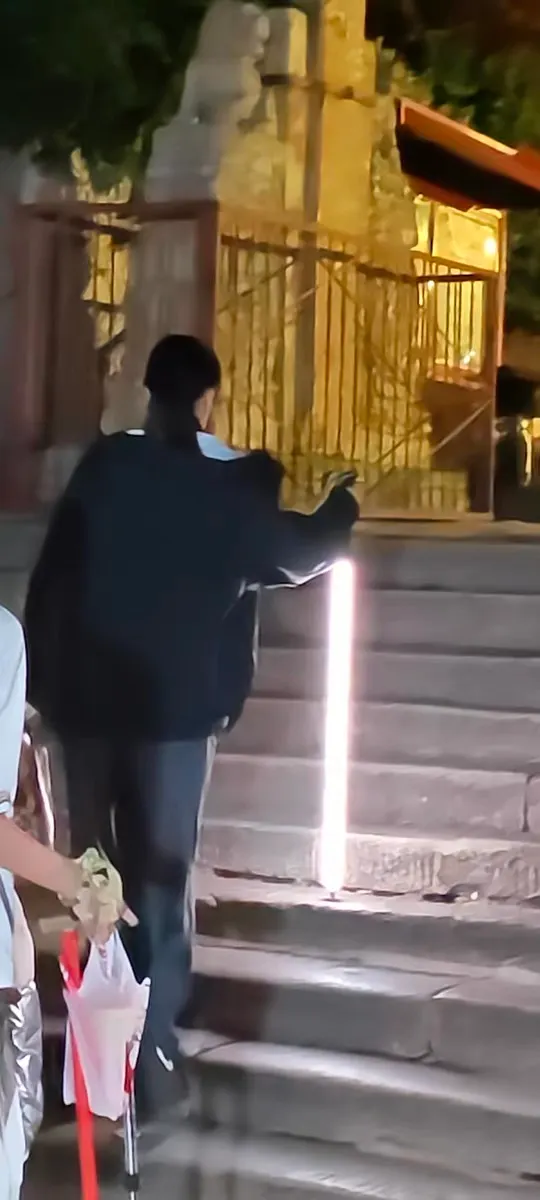 Glowing Hiking Pole photo review