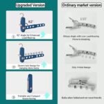 Foldable Seven-Hole Clothes	 Hanger Travel Business Traveling Portable Hotel Plastic Hanger - Image 2