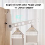 Foldable Seven-Hole Clothes	 Hanger Travel Business Traveling Portable Hotel Plastic Hanger - Image 5