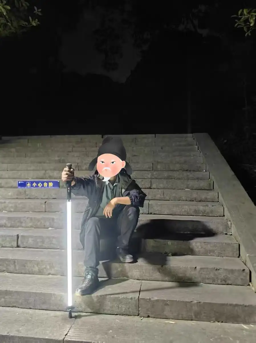 Glowing Hiking Pole photo review